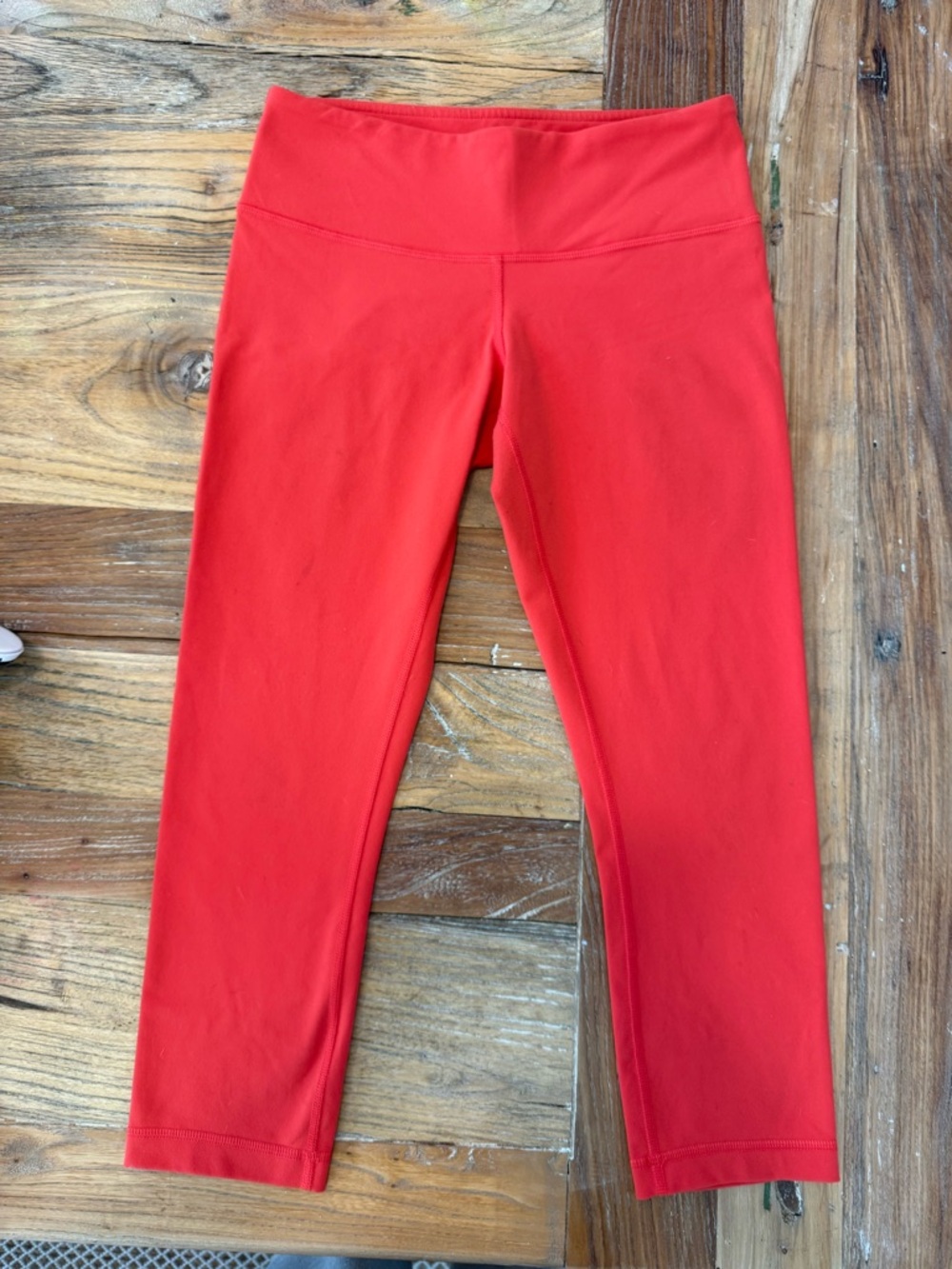 lululemon athletica Red High-Rise Crop Leggings